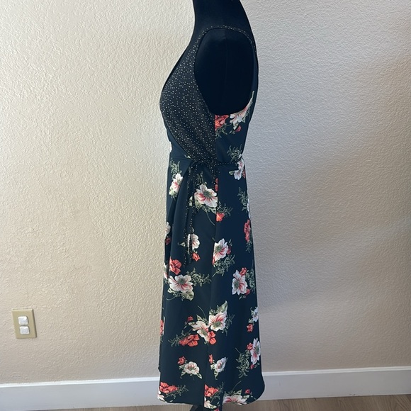 Topshop Floral Wrap Slip Dress 0018 - Picture 8 of 10